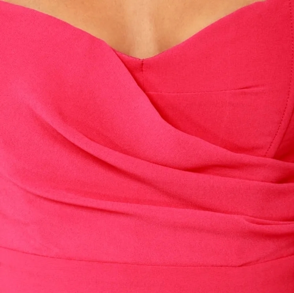 NWT TFNC London Minnie Strapless Hot Pink Dress Size Medium - Picture 3 of 12